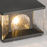 Outdoor Solar LED Cube Pillar Light for Garden