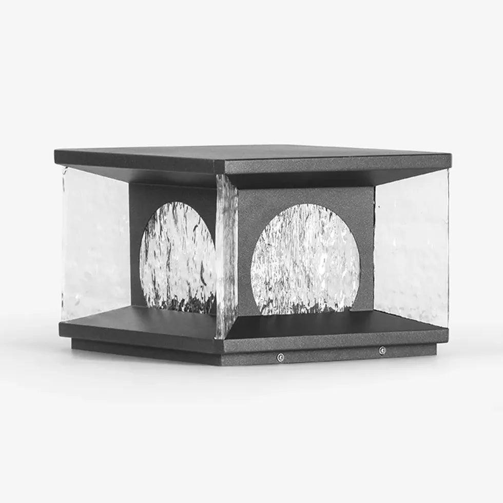 Outdoor Solar Moon Garden Pillar Top Light
