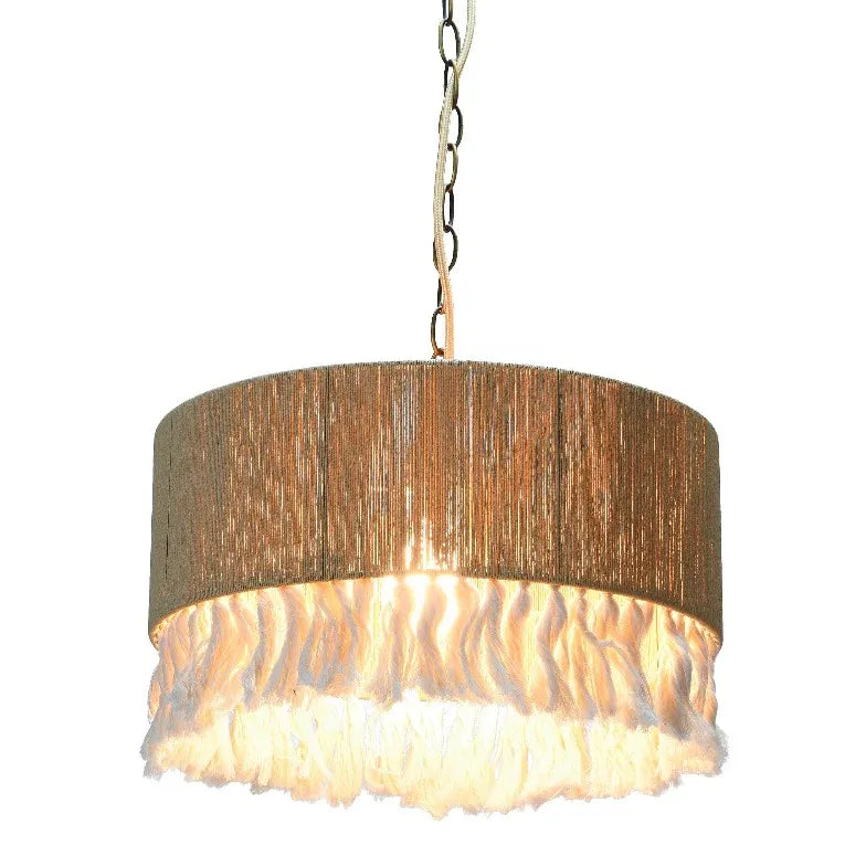 Fabric Barrel Kitchen Vintage Pendant Light