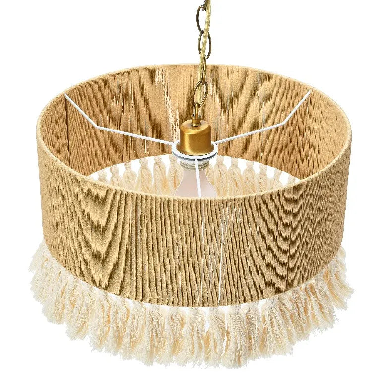 Fabric Barrel Kitchen Vintage Pendant Light