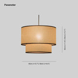 Japanese Wabi Sabi Rattan Pendant Light