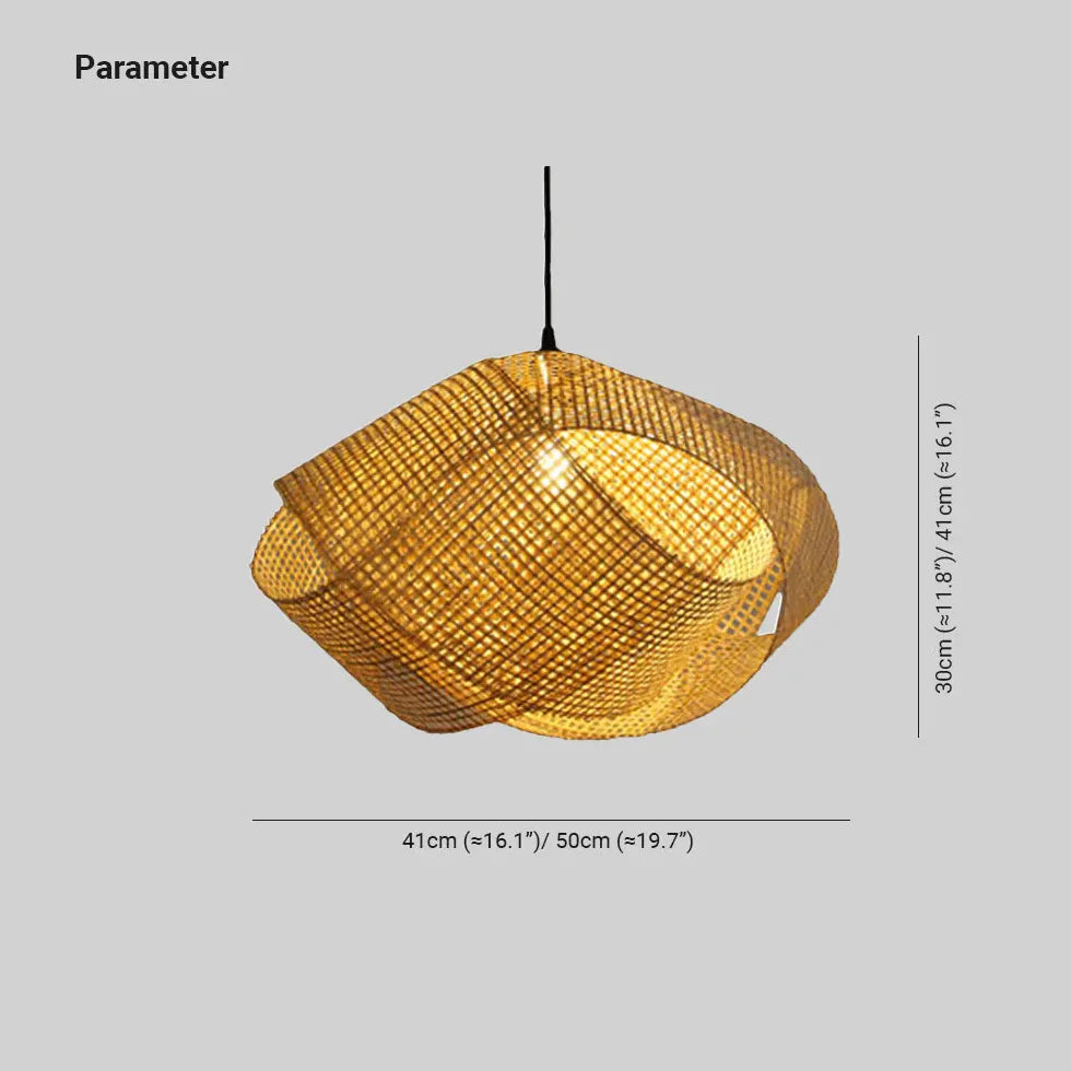 Woven Mesh Oval for Dining Room Pendant Light