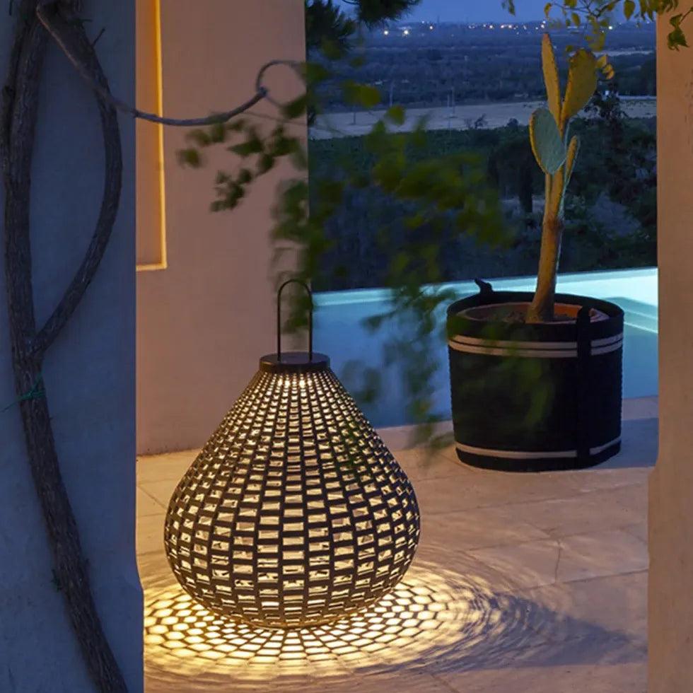 Outdoor Waterproof Wooden Camping Lantern Lighting Floor Lamps