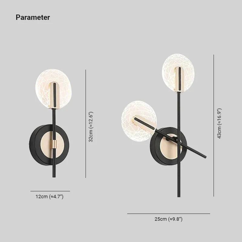 Rotating LED Interior Modern Wall Lights