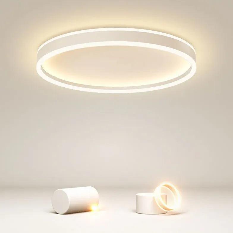 Minimalist Led Circular  White Ceiling Light