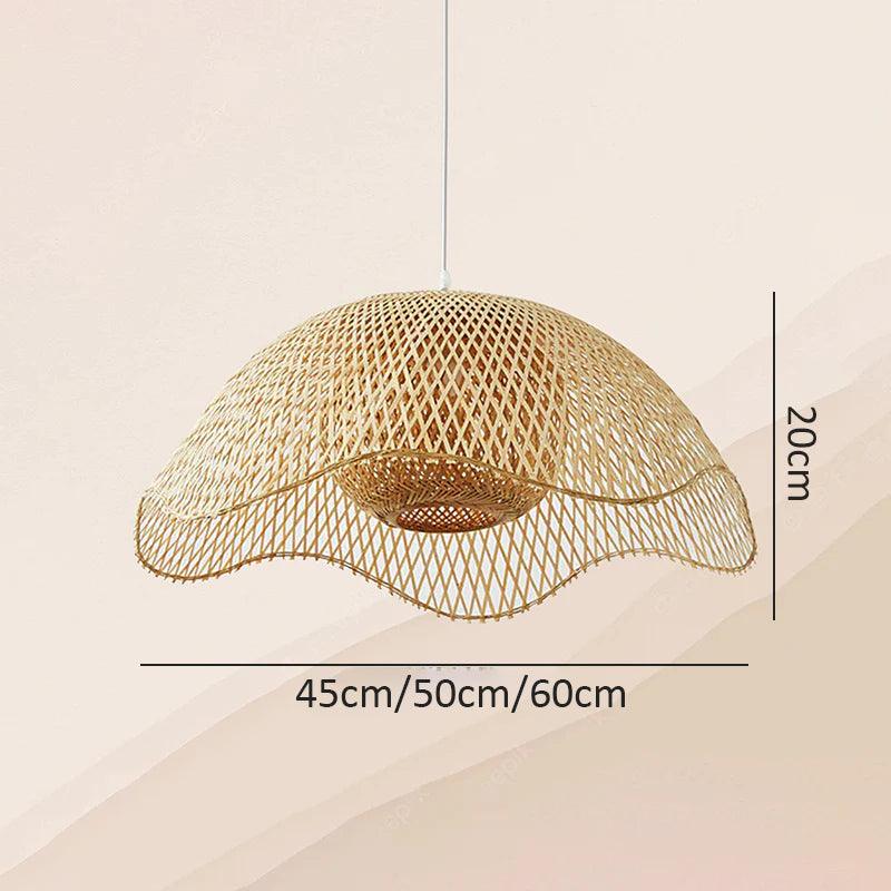 Zen Style Living Room Rattan Pendant Light