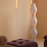 White Wavy Soft Light Modern Floor Lamp