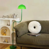 Green Hemispherical Curved Modern Floor Lamp