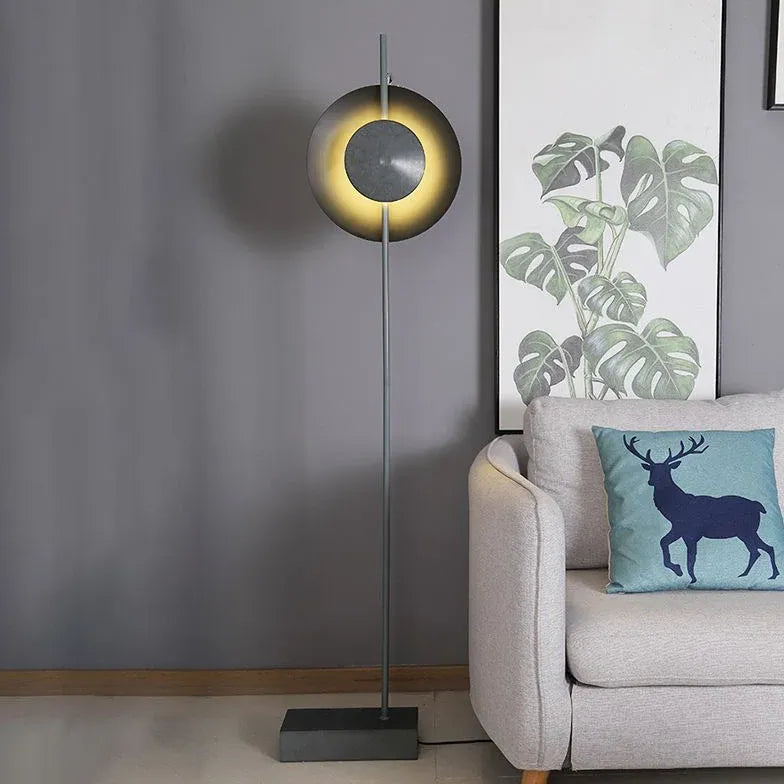 Round LED Ring Minimalist Modern Floor Lamp