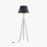 Black Tripod Modern Plug-in Floor Lamp