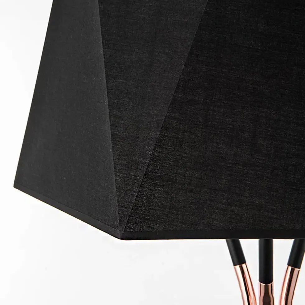 Black Tripod Modern Plug-in Floor Lamp