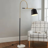 Black Arched Modern Reading Floor Lamp