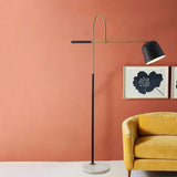 Black Arched Modern Reading Floor Lamp