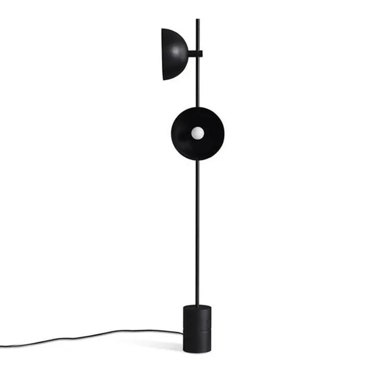 Black Hemispherical Minimalist Modern Floor Lamp