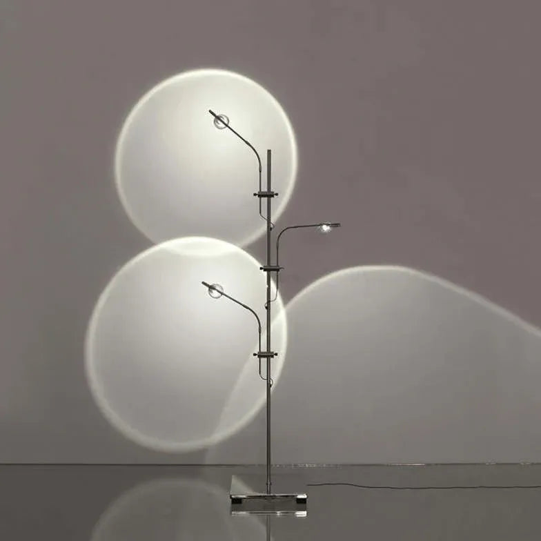 Slender Stand Floor Lamp with Shadow Decoration