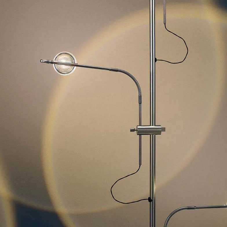 Slender Stand Floor Lamp with Shadow Decoration