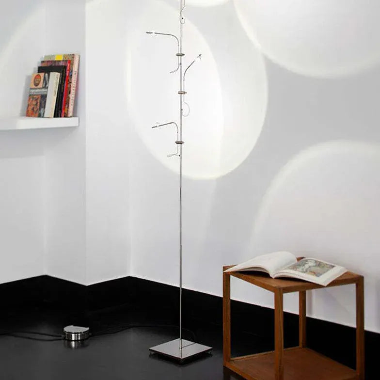 Slender Stand Floor Lamp with Shadow Decoration