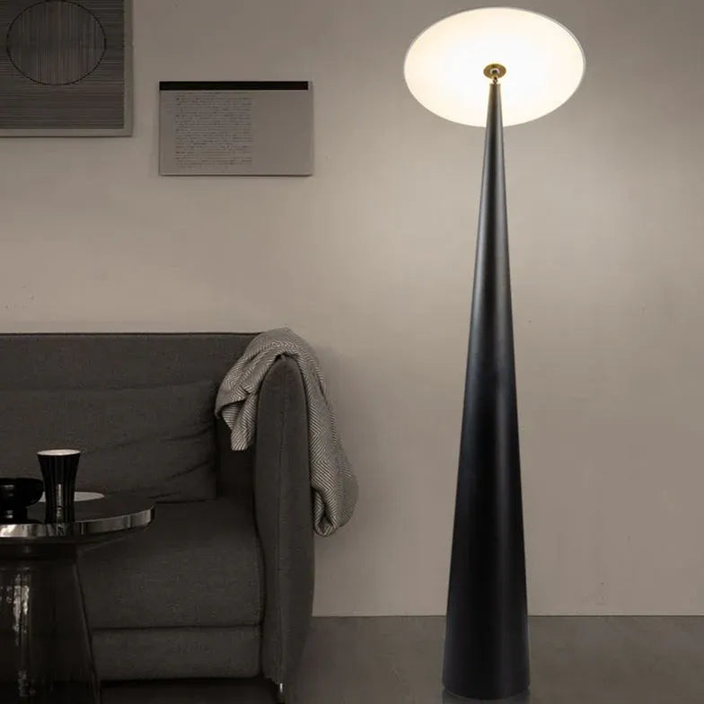 Large Black Mushroom Design Modern Floor Lamp