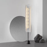 Transparent Cylindrical Minimalist Tall Floor Lamp