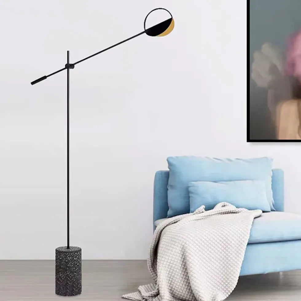 Black Minimalist Modern Folding Floor Lamp