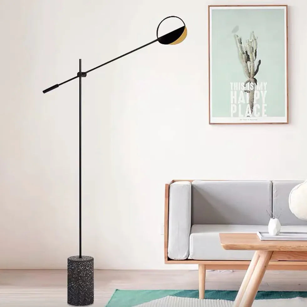 Black Minimalist Modern Folding Floor Lamp