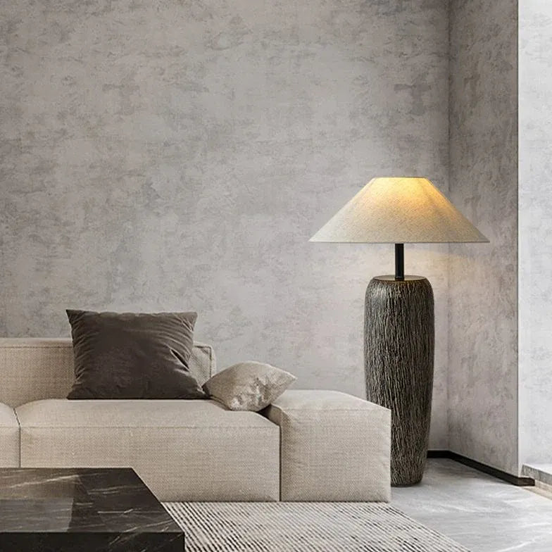 Umbrella-Shaped Textured Minimalist Modern Floor Lamp