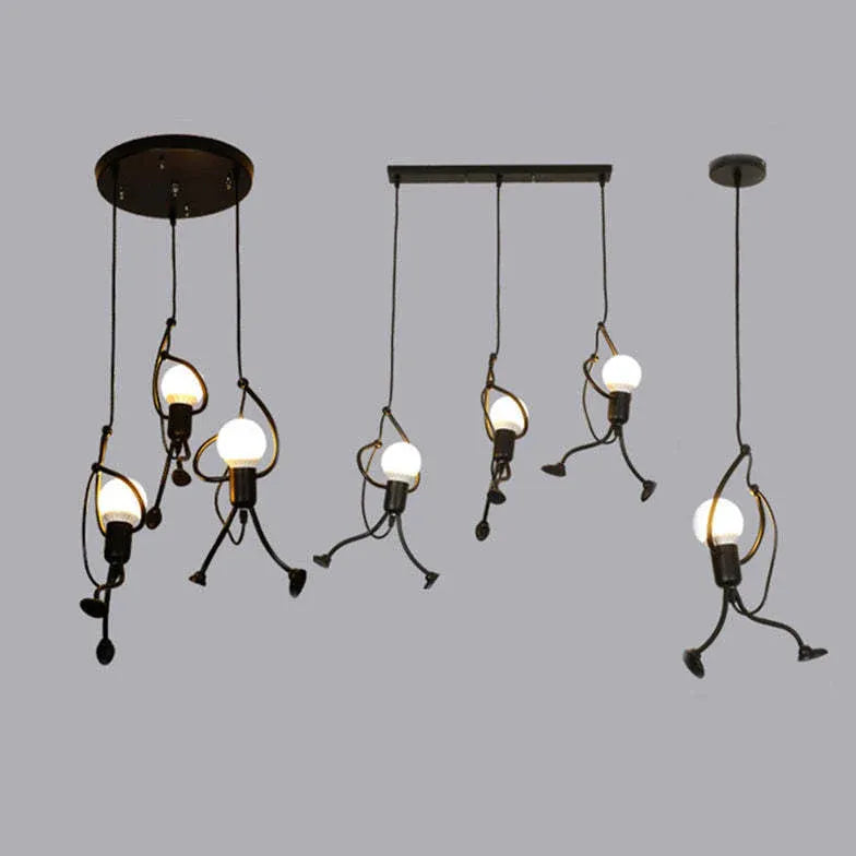 playfulness modern black pendant light