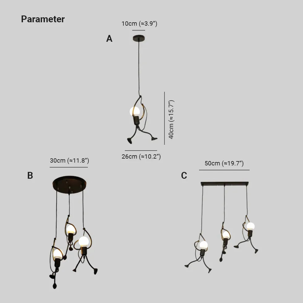 playfulness modern black pendant light