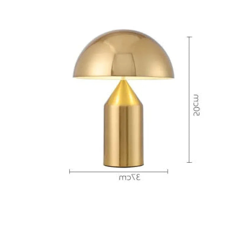 Gold Mushroom Design Modern Table Lamp