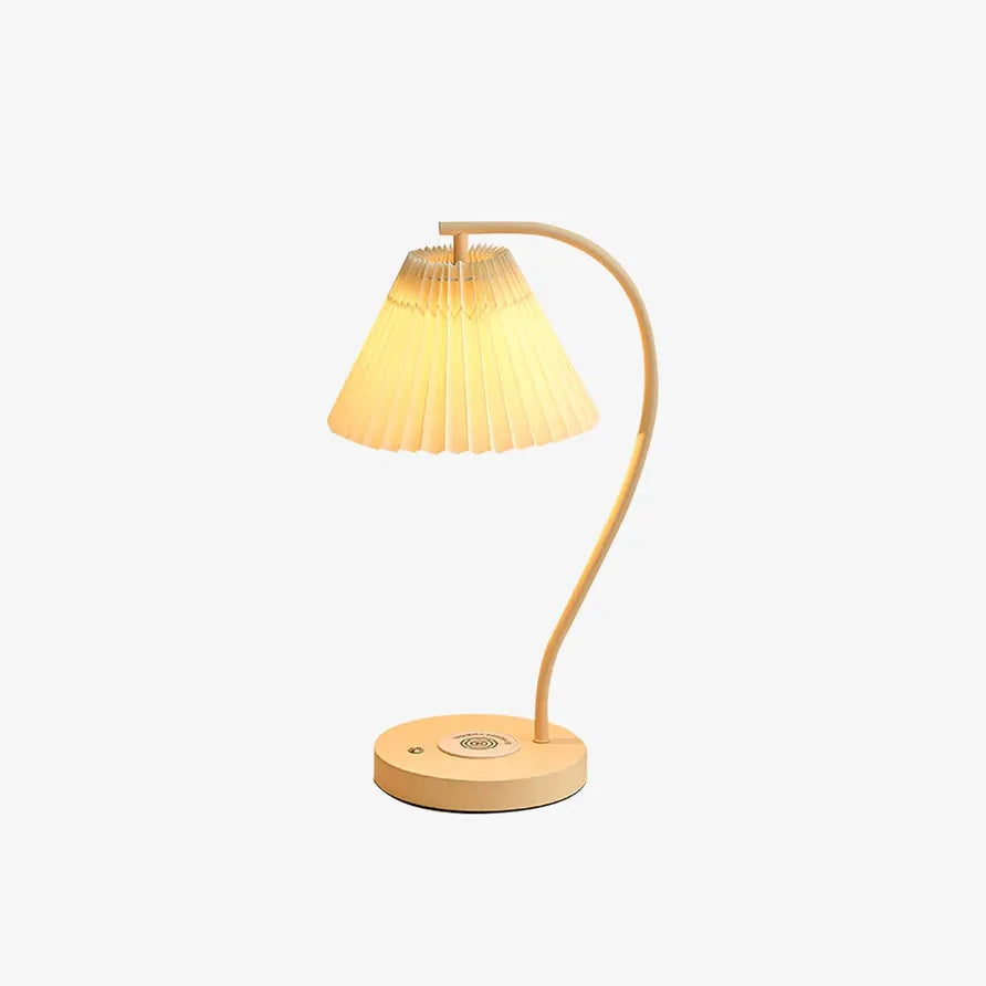 odern Warm-Toned Arched Table Lamp