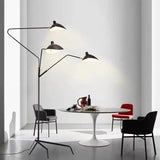 Black Slender Triangular Floor Lamp