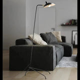 Black Slender Triangular Floor Lamp