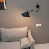 Black Single Arm Adjustable Simple Wall Lamp