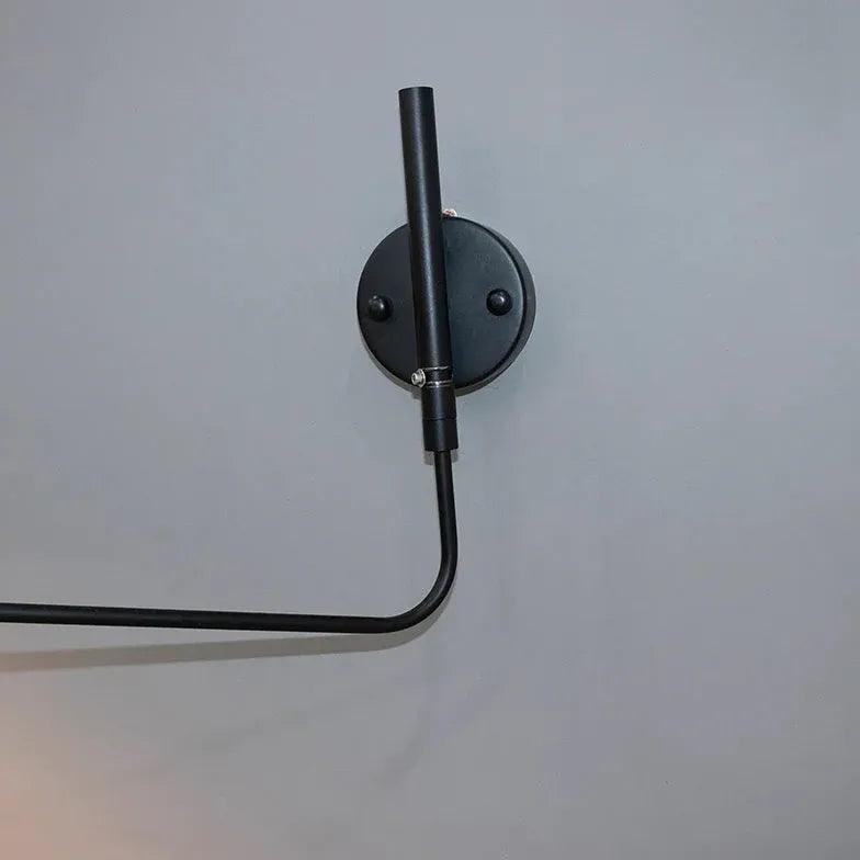 Black Single Arm Adjustable Simple Wall Lamp