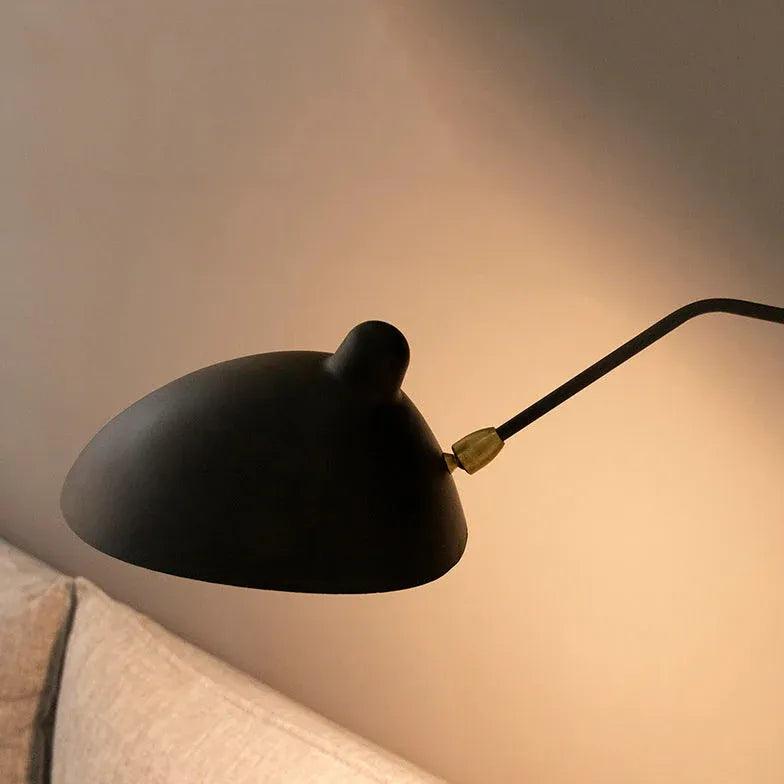 Black Single Arm Adjustable Simple Wall Lamp