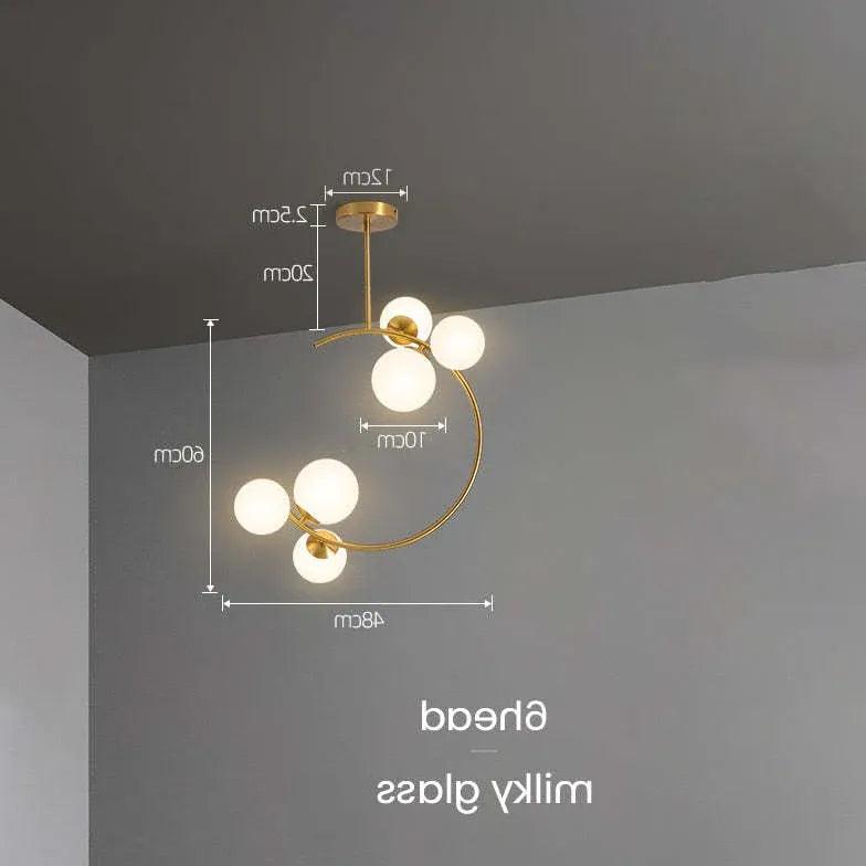 Minimalist Dining Room Glass Pendant Lights