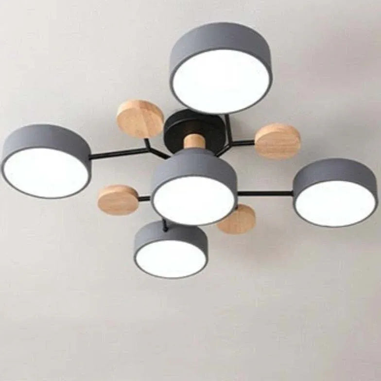 Green Bracket Modern Flush Ceiling Lights