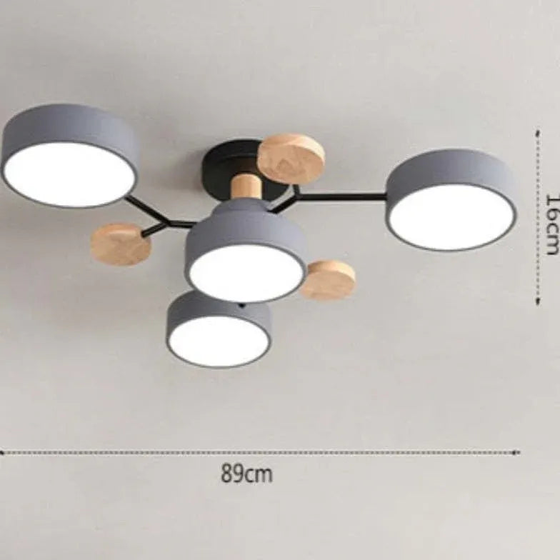 Green Bracket Modern Flush Ceiling Lights