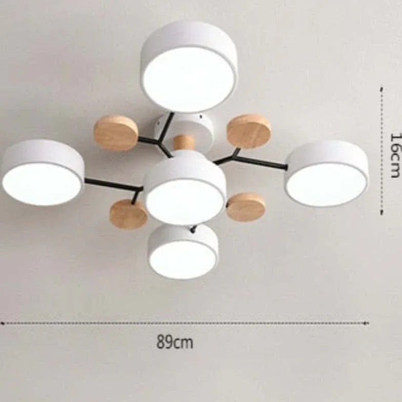 Green Bracket Modern Flush Ceiling Lights