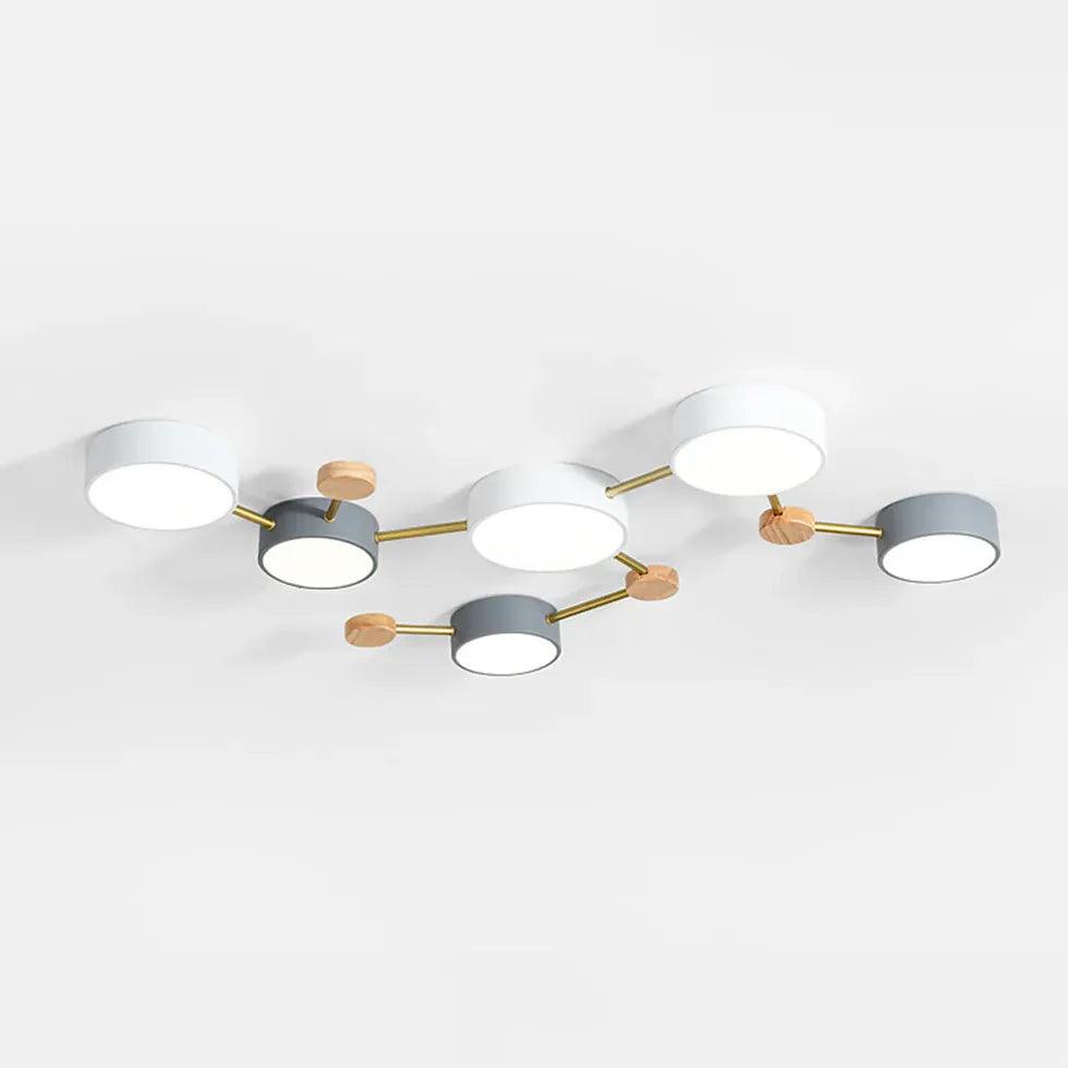 Macaron Round Bedroom Modern Ceiling Light