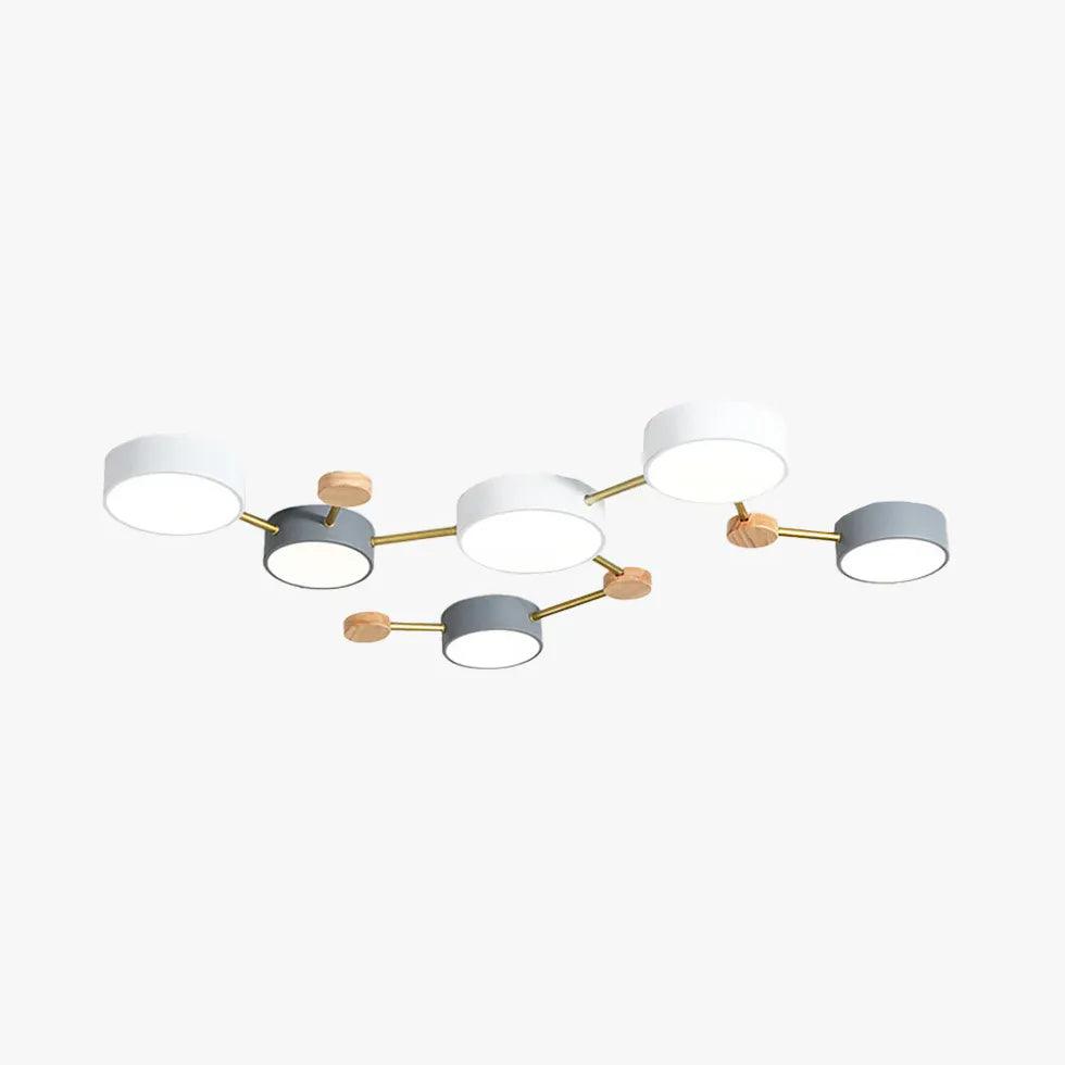 Macaron Round Bedroom Modern Ceiling Light