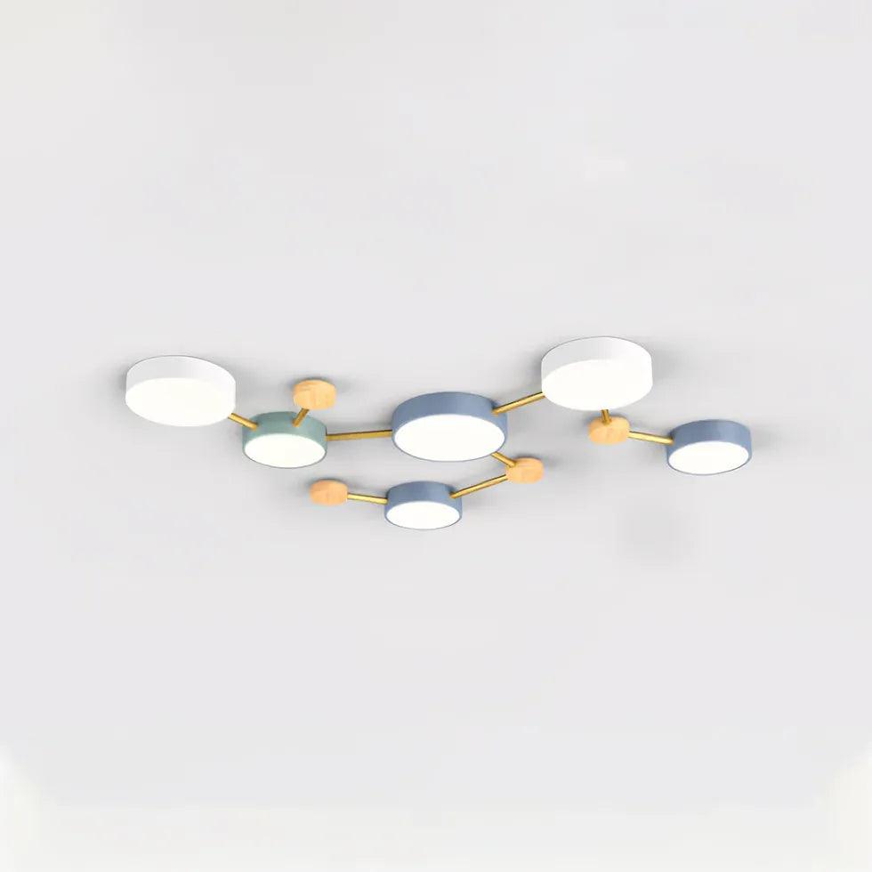 Macaron Round Bedroom Modern Ceiling Light