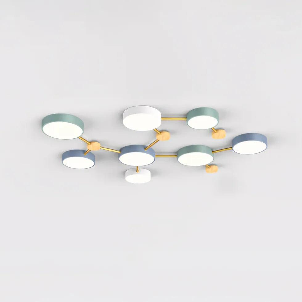 Macaron Round Bedroom Modern Ceiling Light