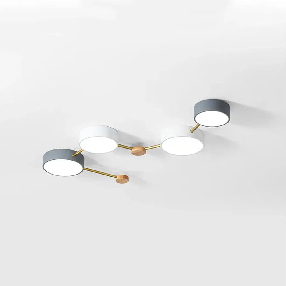 Macaron Round Bedroom Modern Ceiling Light