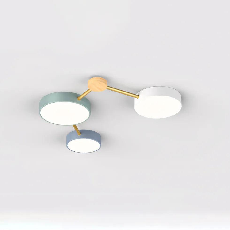 Macaron Round Bedroom Modern Ceiling Light