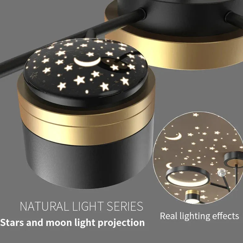 Starry Sky Projection LED Modern Pendant Light