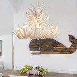 Natural Sculpture White Modern Chandelier