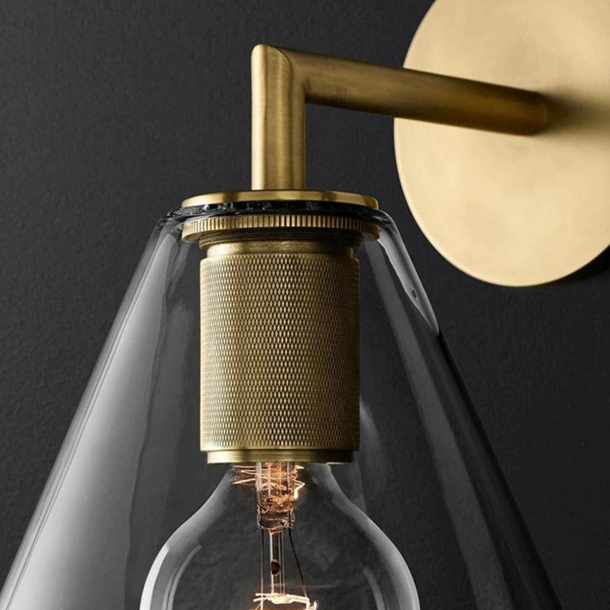 Contemporary Gold Iron Wall Light