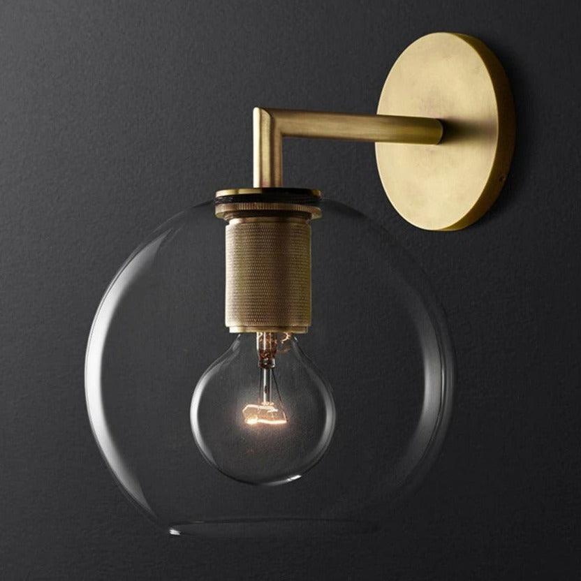 Contemporary Gold Iron Wall Light