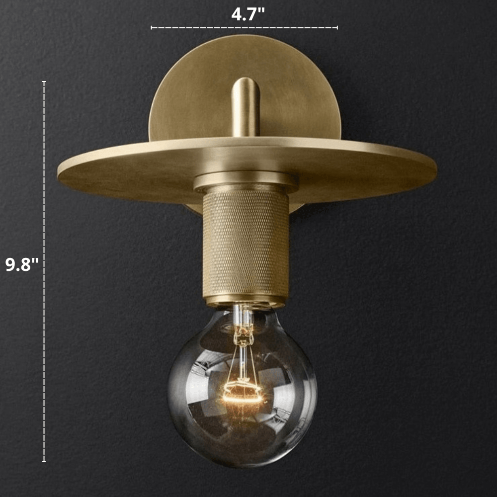 Contemporary Gold Iron Wall Light